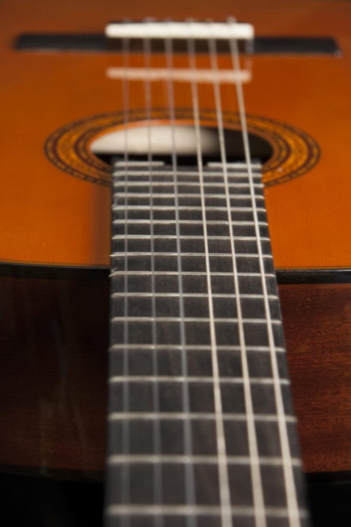 Nylon stringed classical guitars