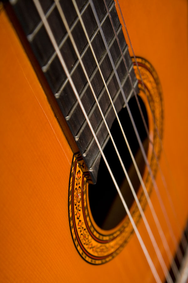 Nylon stringed classical guitars