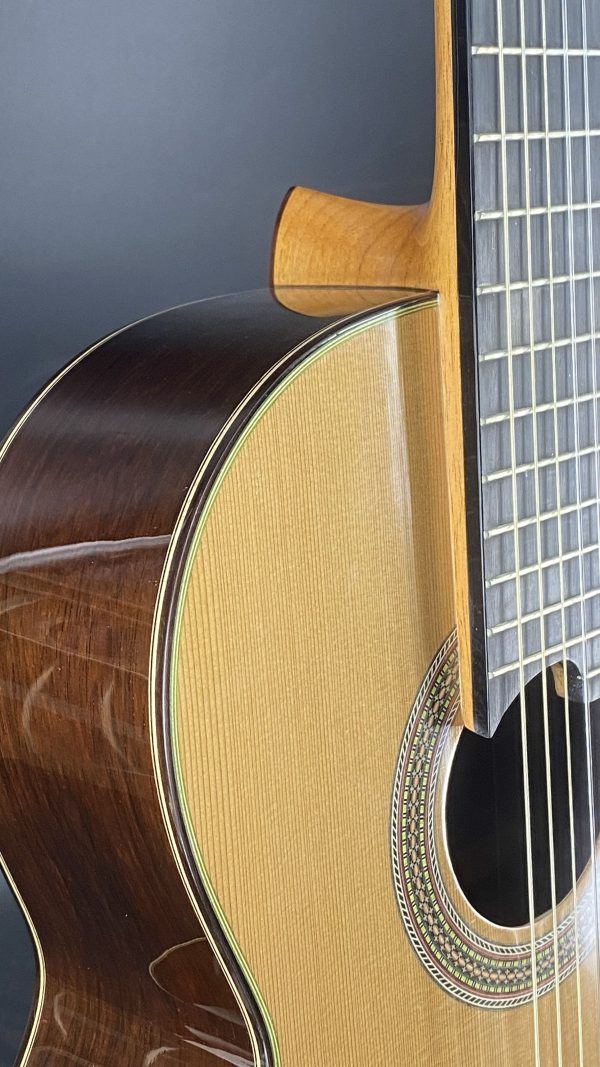 Cedar Madagascar Rosewood All Solid Classical Guitar-Hongjian Lu – 2025 No. 600  Limited Edition - Image 5