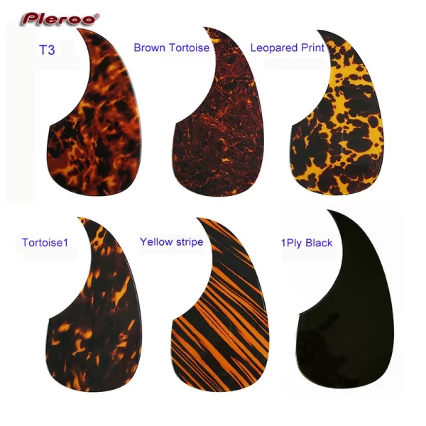 pleroo custom guitar pickgaurd great elegant bevelled edge acoustic guitar pickguard teardrop shape multicolor choice