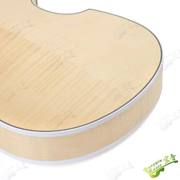 h500/1 paul bass guitar body sound barrel tiger shadow maple back spruce face