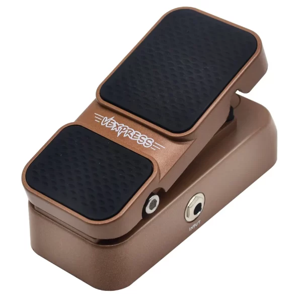 sonicake vexpress passive volume & expression volume control pedal for guitar, bass, keyboard, synthesizer, workstation qep 02