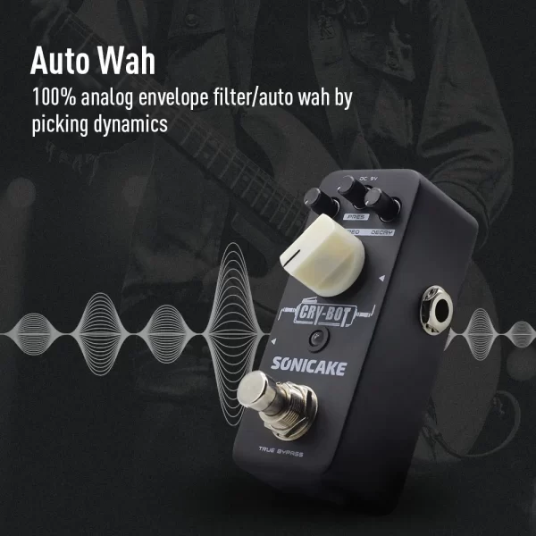 sonicake cry bot auto wah envelope filter funky bass guitar effects pedal qss 07