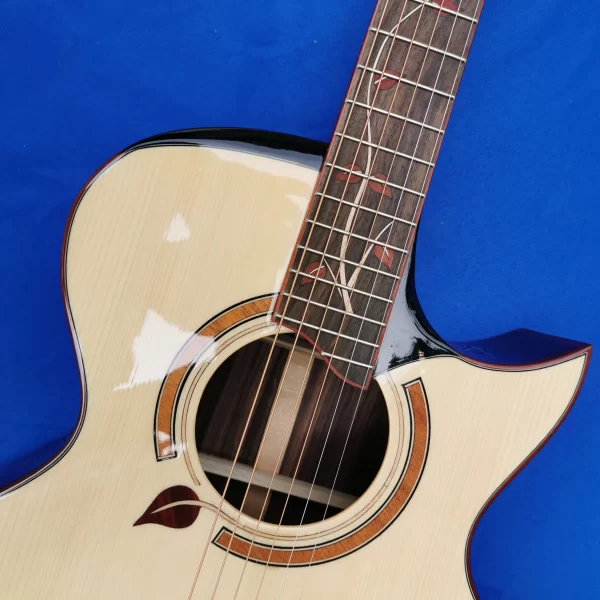 41 inch aaa grade solid wood profile luxury model with special elbow protection for finger playing and playing folk guitar