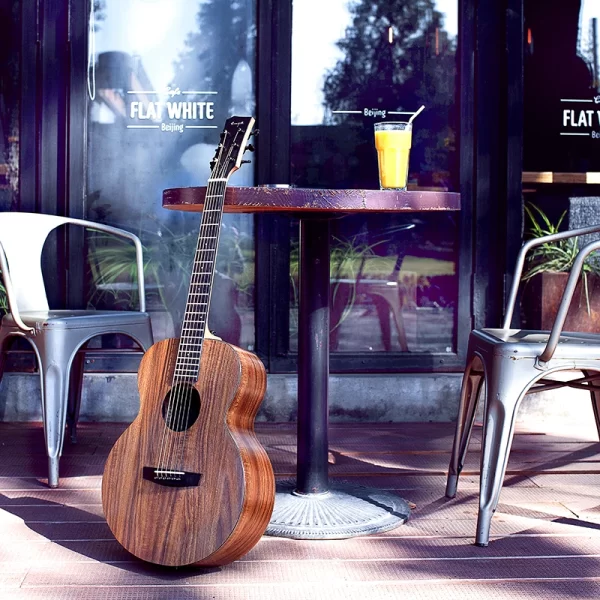 enya acoustic guitar 36" 41" with eq hpl 6 strings travel guitarra beginner with pick, tuner, strap, capo,musical instruments