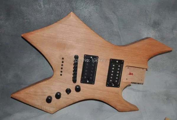 diy electric guitar kit mahogany body maple neck rosewood fingerboard