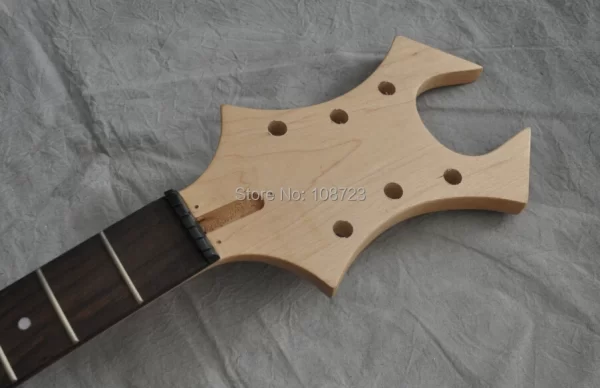 diy electric guitar kit mahogany body maple neck rosewood fingerboard