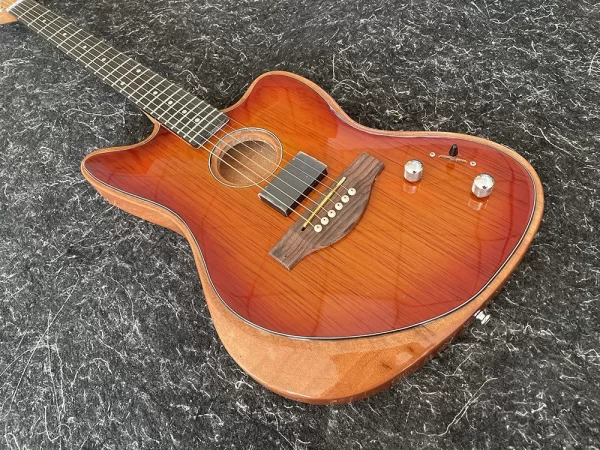 electric guitar, multi color, semi hollow body, rosewood fingerboard,high quality,in stock, fast shipping