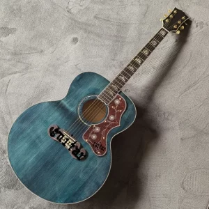43 inch j200 series solid wood profile abalone inlay handmade color erasing acoustic acoustic acoustic guitar