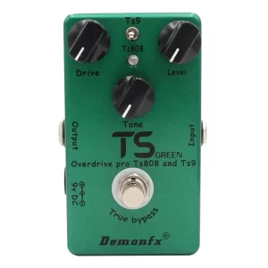 demonfx ts green overdrive pedal,high quality ts9 and ts808 overdrive booster guitar effect pedal