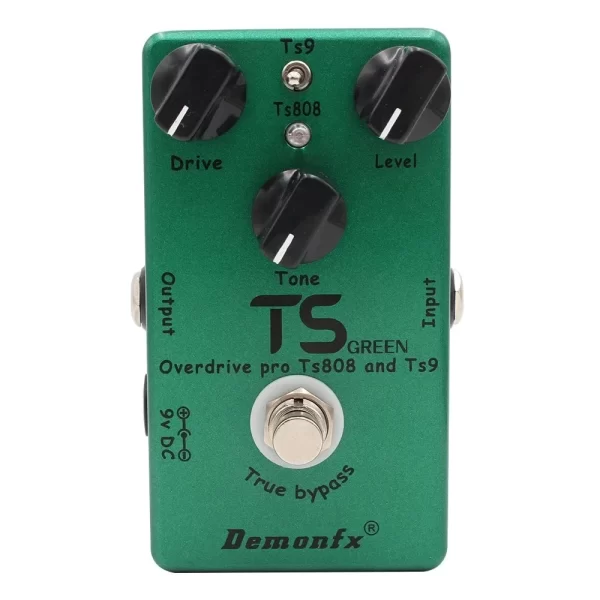 demonfx ts green overdrive pedal,high quality ts9 and ts808 overdrive booster guitar effect pedal