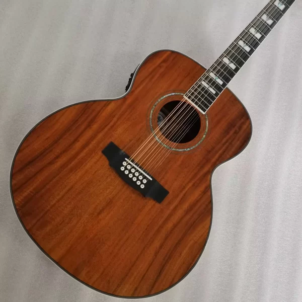 jumbo professional acoustic guitar, vintage electric guitar, 12 strings, aaa koa guild