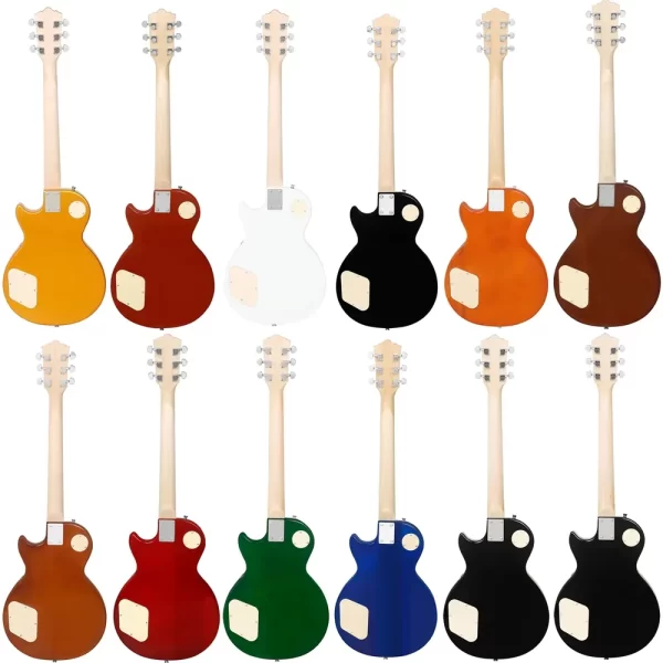 irin lp electric guitar 6 string 22 frets stylish electric guitar kit 39in full size beginner starter with amp