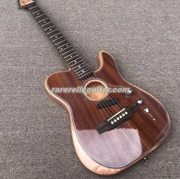 2025 custom shop multi color acoust semi hollow body electric guitar polyester satin urethane finish, spurce top, deep c neck