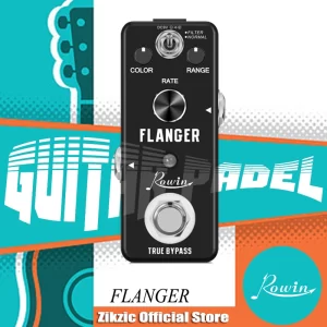 rowin classic flanger guitar pedal, vintage analog flanger effect pedal flanger guitar pedal electric guitar effects pedal
