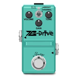 rowin electric bass guitar pedal nano z drive dynamic overdrive effect based on dumble amp tone dumbler effector