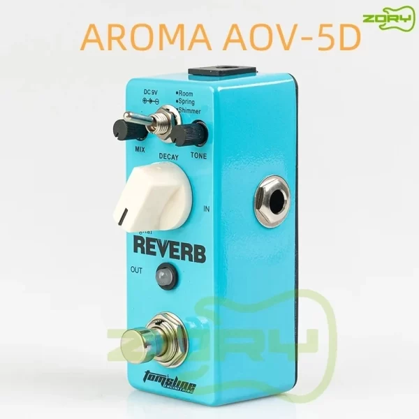 aroma aov 5d ocean verb digital reverb electric guitar effect pedal mini single effect with true bypass guitar parts