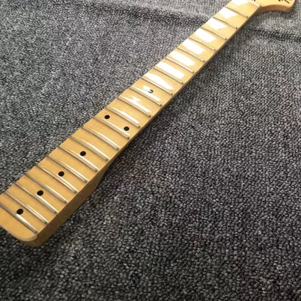 electric guitar neck 21 frets maple fingerboard groove scalloped