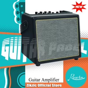 rowin acoustic guitar amplifier,30 watt bluetooth speaker rechargeable portable acoustic guitar amp with reverb chorus effect