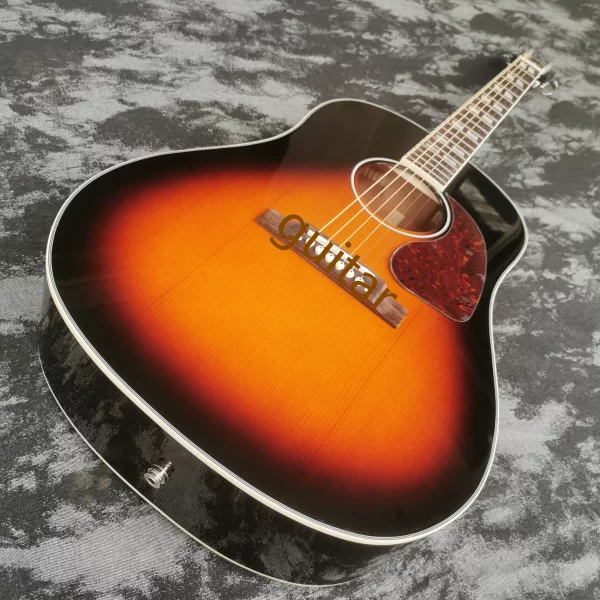 j45 series 41 inch solid wood profile top sunset bright paint acoustic folk guitar