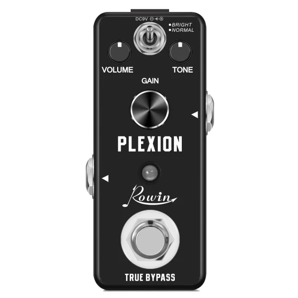 distortion guitar pedal plexion effect pedal for guitar bass distortion pedal with bright normal modes, plexion tone combined wi