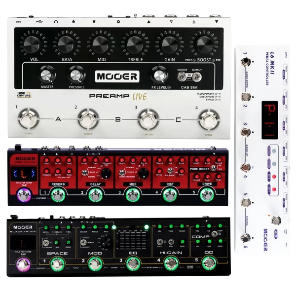 mooer guitar multi effects pedal combined effect pedal pcl6 mkii pedal controller programmable guitar parts & accessories