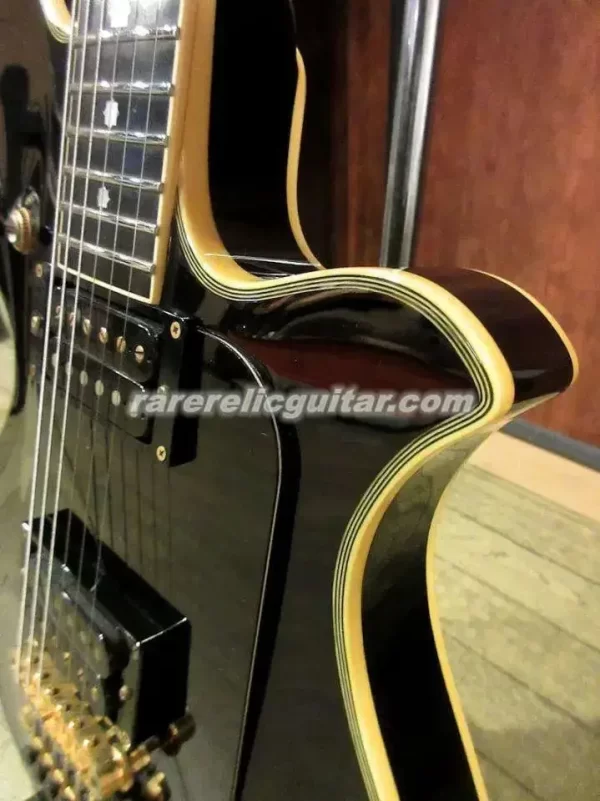 2025 dream fernan mv 480ht tomoyasu hotei signature black electric guitar, tp 9 bridge, grover tuners, gold hardware, special in