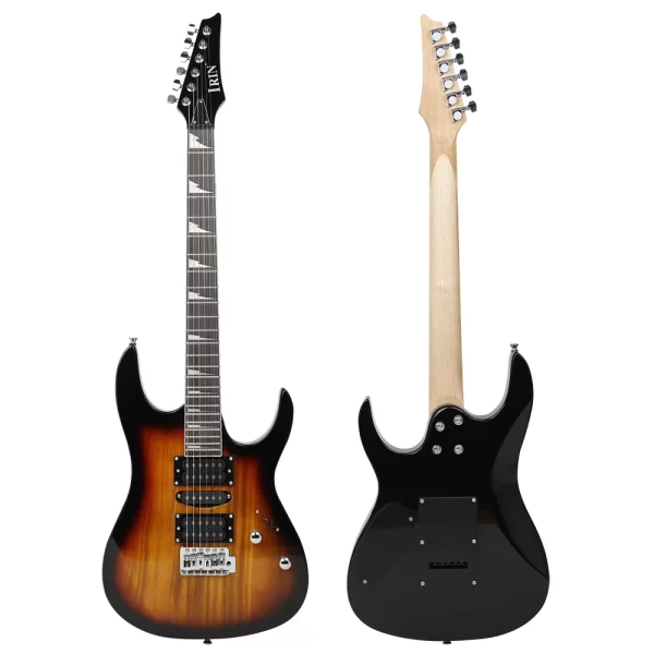irin 6 strings electric guitar 24 frets maple body neck electric guitarra with bag amp capo necessary guitar parts accessories