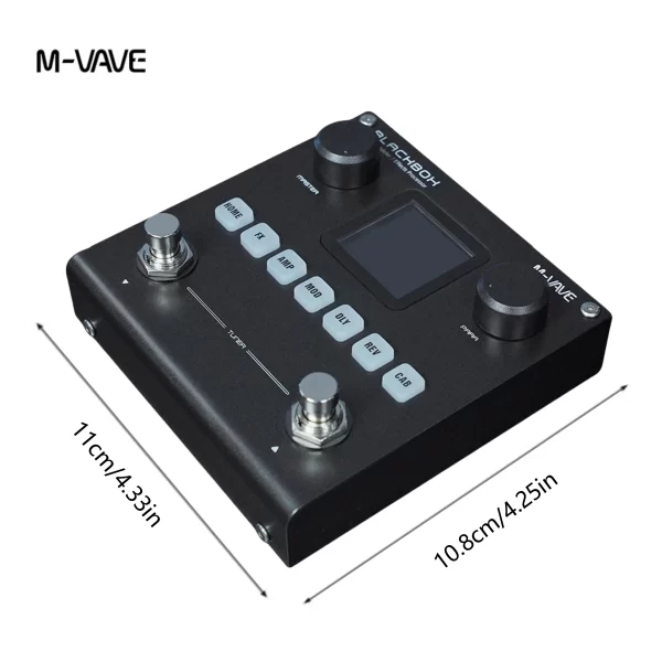 m vave blackbox guitar / bass amp modeler multi effects processor rechargeable for electric guitar bass