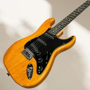 free sshiping excellent quality popular design wood color st electric guitar mahogany body 22 tone position rosewood fingerboard