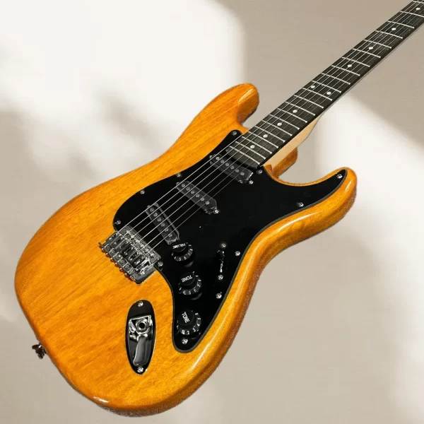 free sshiping excellent quality popular design wood color st electric guitar mahogany body 22 tone position rosewood fingerboard