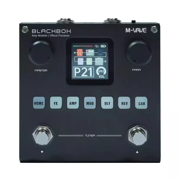 m vave blackbox guitar / bass amp modeler multi effects processor rechargeable for electric guitar bass