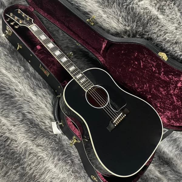 j45 custom ebony acoustic guitar