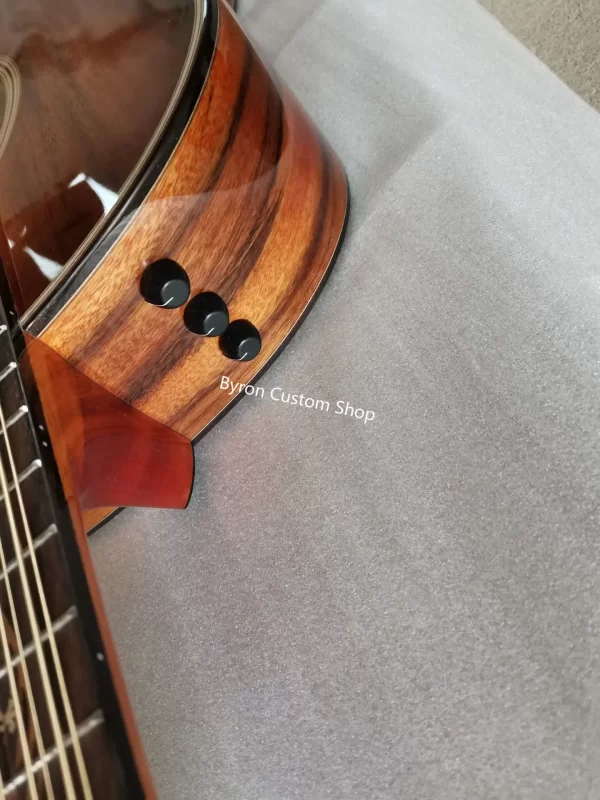 koa guitar 12 strings guitar armrest bevelled cutway 12 string acoustic electric guitar can ship from us uk