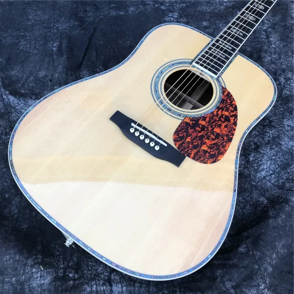 ebony fingerboard 41 inch solid spruce top acoustic guitar rosewood back and sides