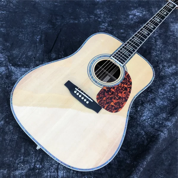ebony fingerboard 41 inch solid spruce top acoustic guitar rosewood back and sides