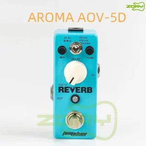 aroma aov 5d ocean verb digital reverb electric guitar effect pedal mini single effect with true bypass guitar parts