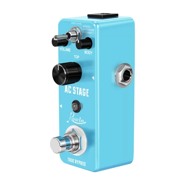 rowin lef 320 ac stage guitar pedal effect analog acoustic pedals for guitars guitarist analog effectors piezo standard jumbo