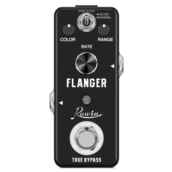 rowin classic flanger guitar pedal, vintage analog flanger effect pedal flanger guitar pedal electric guitar effects pedal
