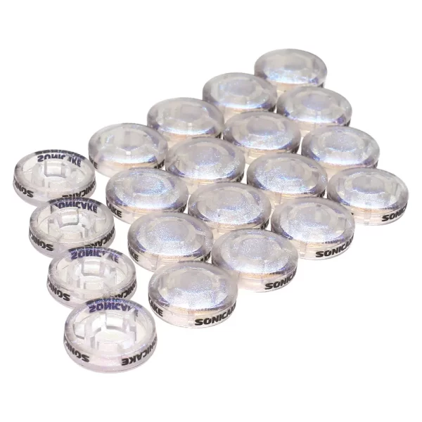 sonicake footswitch toppers transparent clear cap for guitar effects pedal 10mm 20 pcs