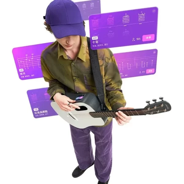 smart guitar beginner 36 "electric box charging travel acoustic guitar beginner electric musical instrument portable easy learn