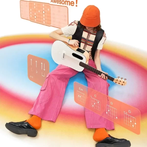 smart guitar beginner 36 "electric box charging travel acoustic guitar beginner electric musical instrument portable easy learn