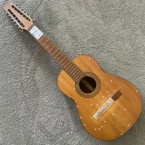 f915 12 string classical guitar 19 frets all solid body spruce with mahogany wood cracks damages for decoration sales price