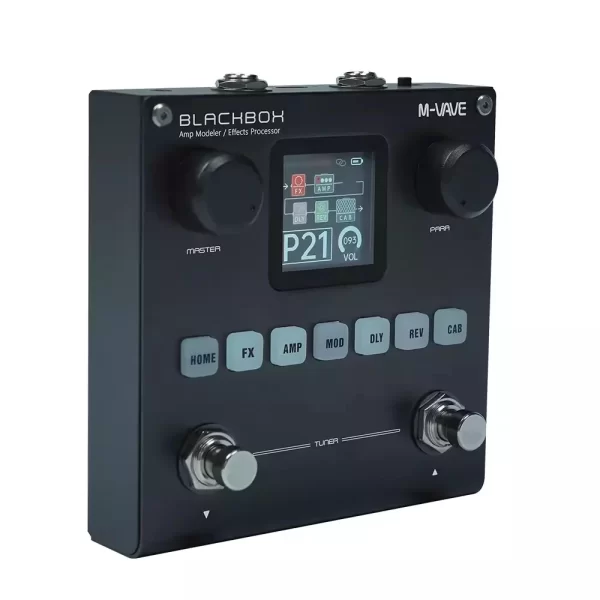m vave blackbox guitar / bass amp modeler multi effects processor rechargeable for electric guitar bass