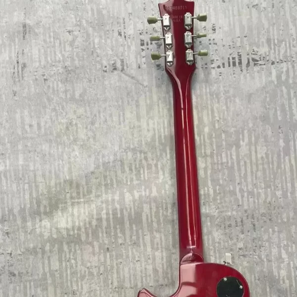 have logo guitar, cs aaaa flame maple one pieces body neck, fret binding made in china