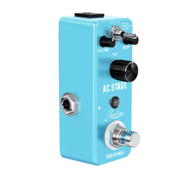 rowin lef 320 ac stage guitar pedal effect analog acoustic pedals for guitars guitarist analog effectors piezo standard jumbo