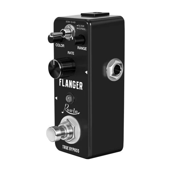 rowin classic flanger guitar pedal, vintage analog flanger effect pedal flanger guitar pedal electric guitar effects pedal