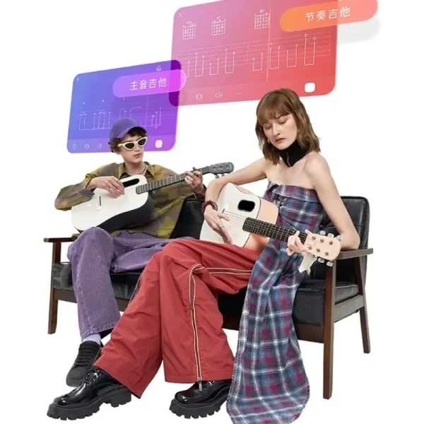 smart guitar beginner 36 "electric box charging travel acoustic guitar beginner electric musical instrument portable easy learn