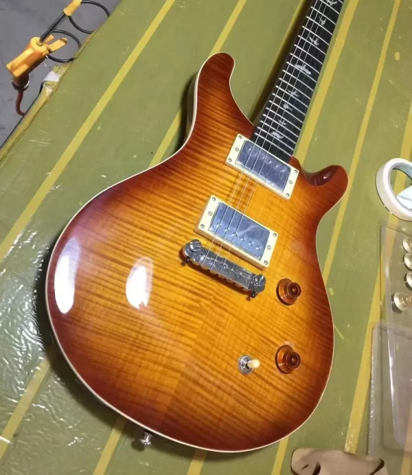 prs electric guitar, peach blossom core piano body, perfect workmanship and timbre,