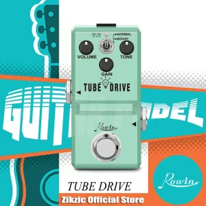 rowin tube drive guitar analog overdrive pedal blues drive vintage overdrive effect warm/hot modes for pedal mini classic pedal